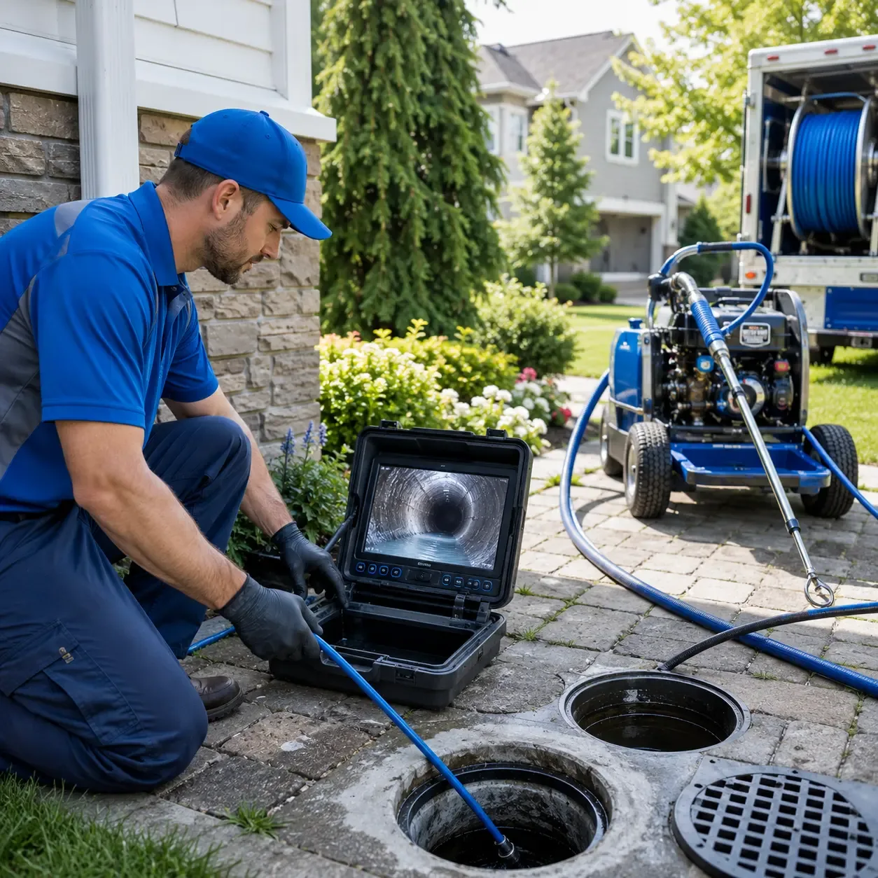 Outdoor drain cleaning professionals serving Westhoff, TX
