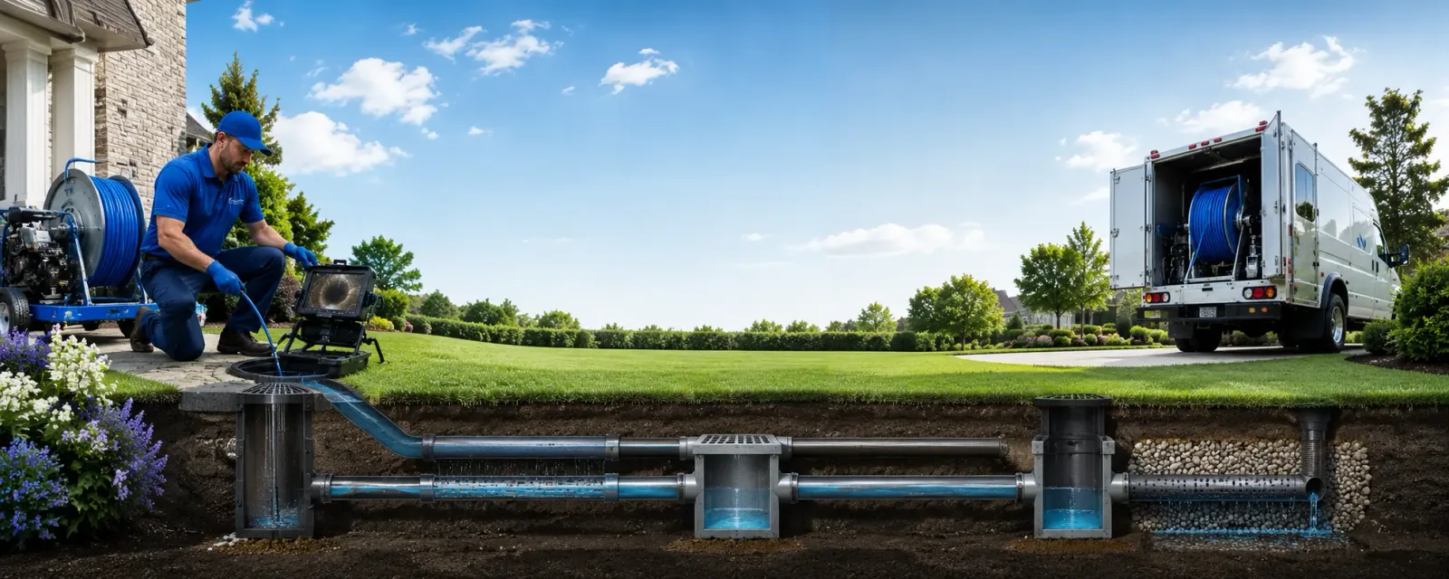 Outdoor drain cleaning information for Westhoff, TX